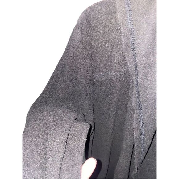 Elan Open Front Black Cardigan LightWeight Hoodie - Picture 5 of 7